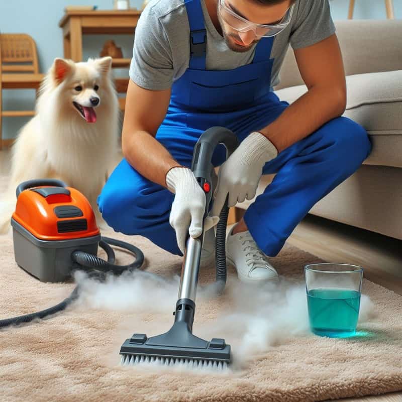 پاک کردن موی حیوانات از فرش