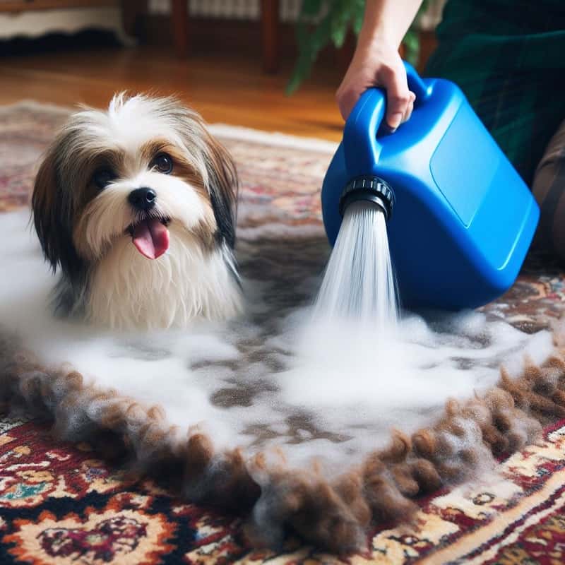 پاک کردن موی حیوانات از فرش